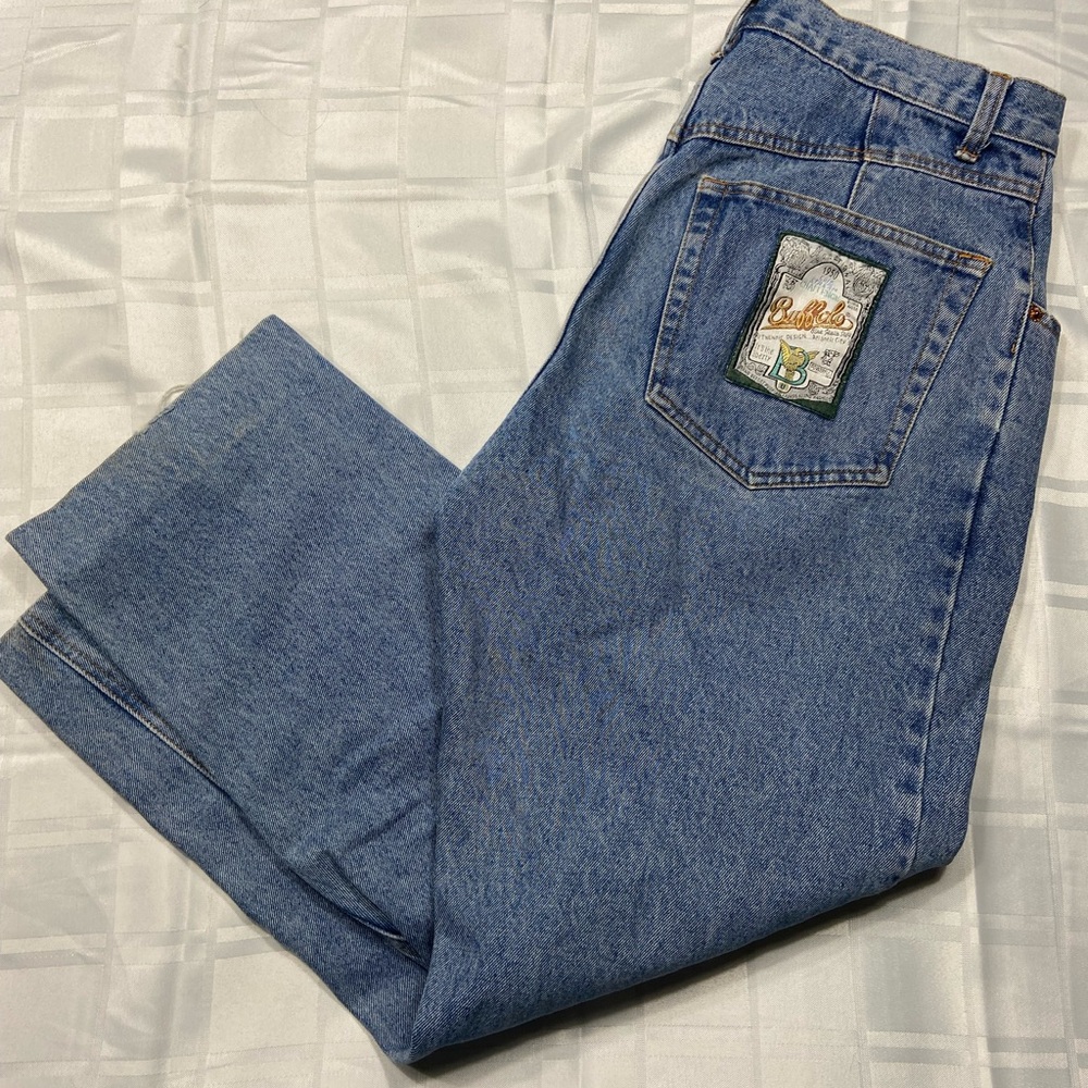 Vintage Buffalo Blue Women’s Jeans with patch - Picture 2 of 12